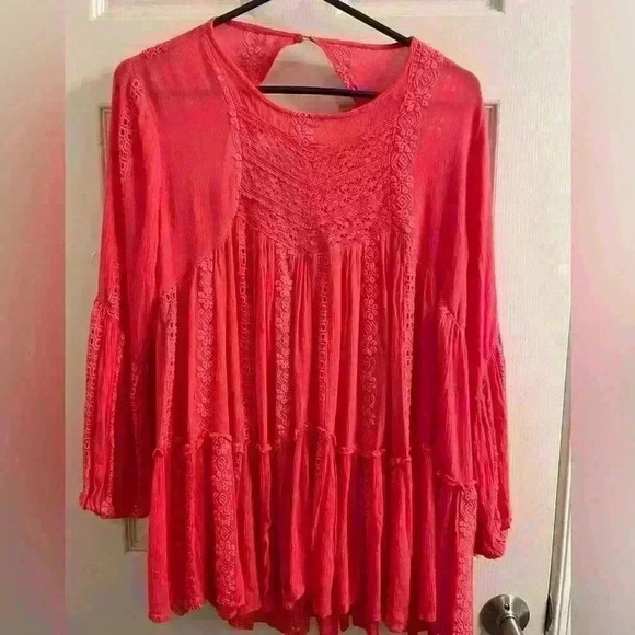 Free People Lace Embroidered Baby Doll Dress - Picture 1 of 10